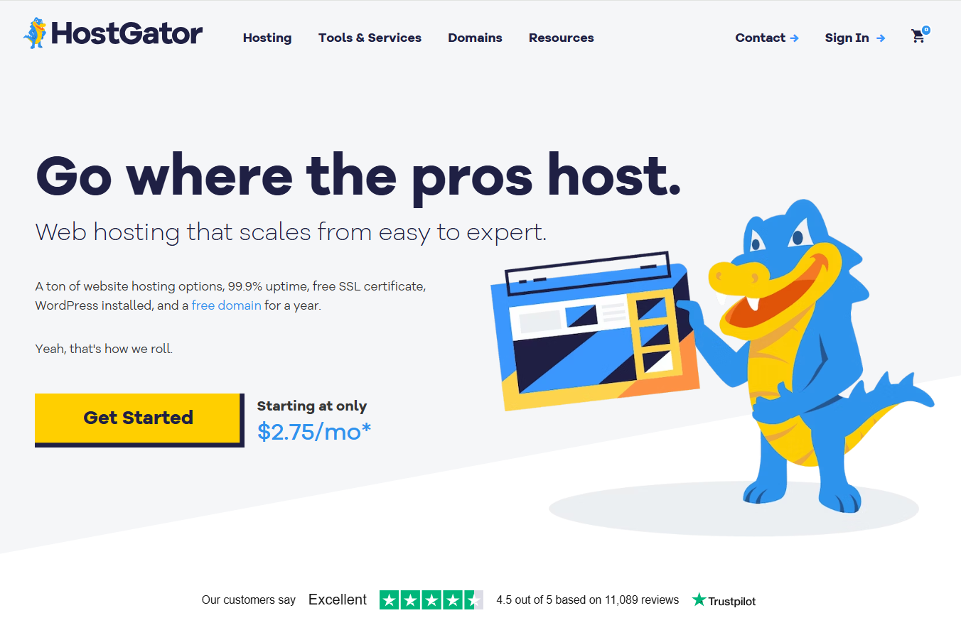 HostGator is one of the most well-known web hosting providers.